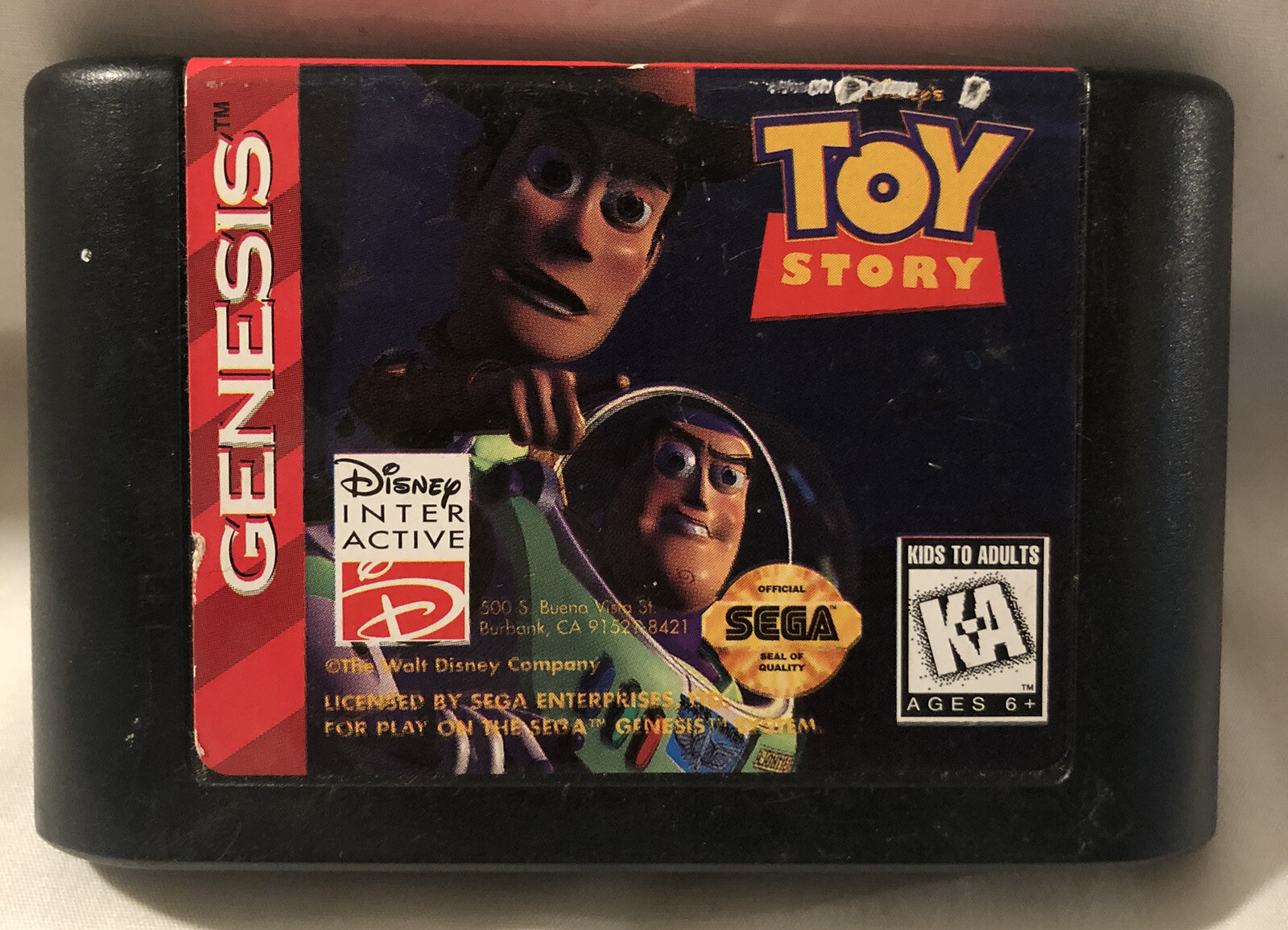 Toy Story (Sega Genesis, 1995) Cartridge Only. UNTESTED AS-IS. READ DESC.