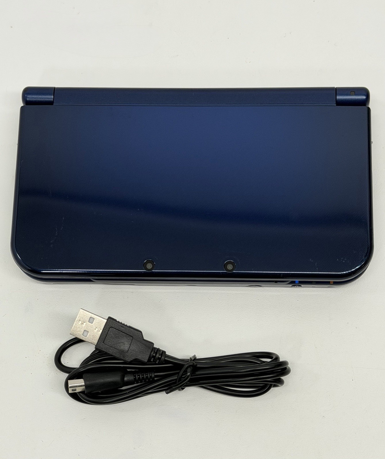 Nintendo NEW 3DS LL XL Metallic Blue Console Charging Cable & Stylus Region Free