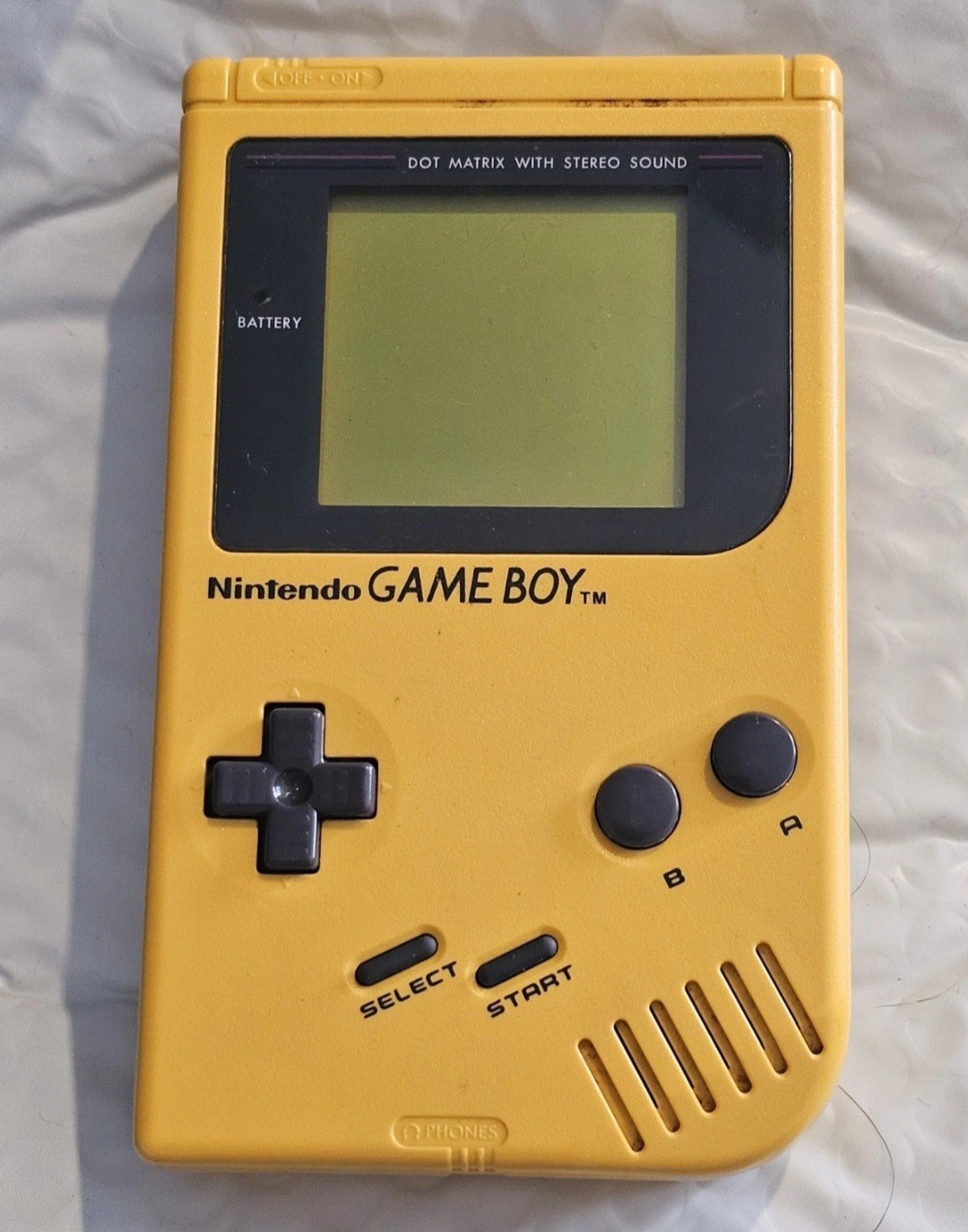 Nintendo Game Boy DMG-01 Console – Yellow Edition – Tested Working Play It Loud