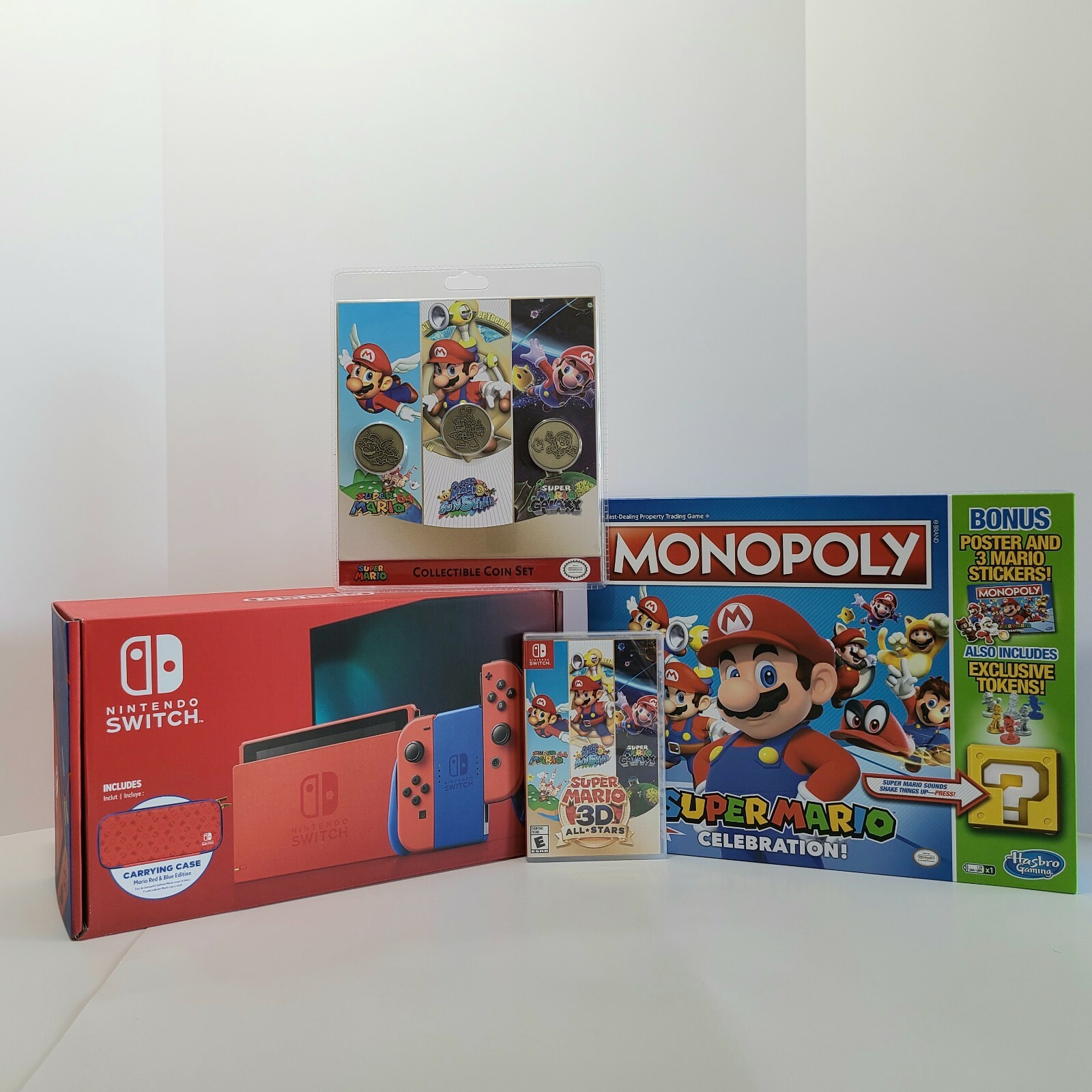 Nintendo Switch Mario Red & Blue Edition Console. ⚡Mario Celebration Bundle!⚡