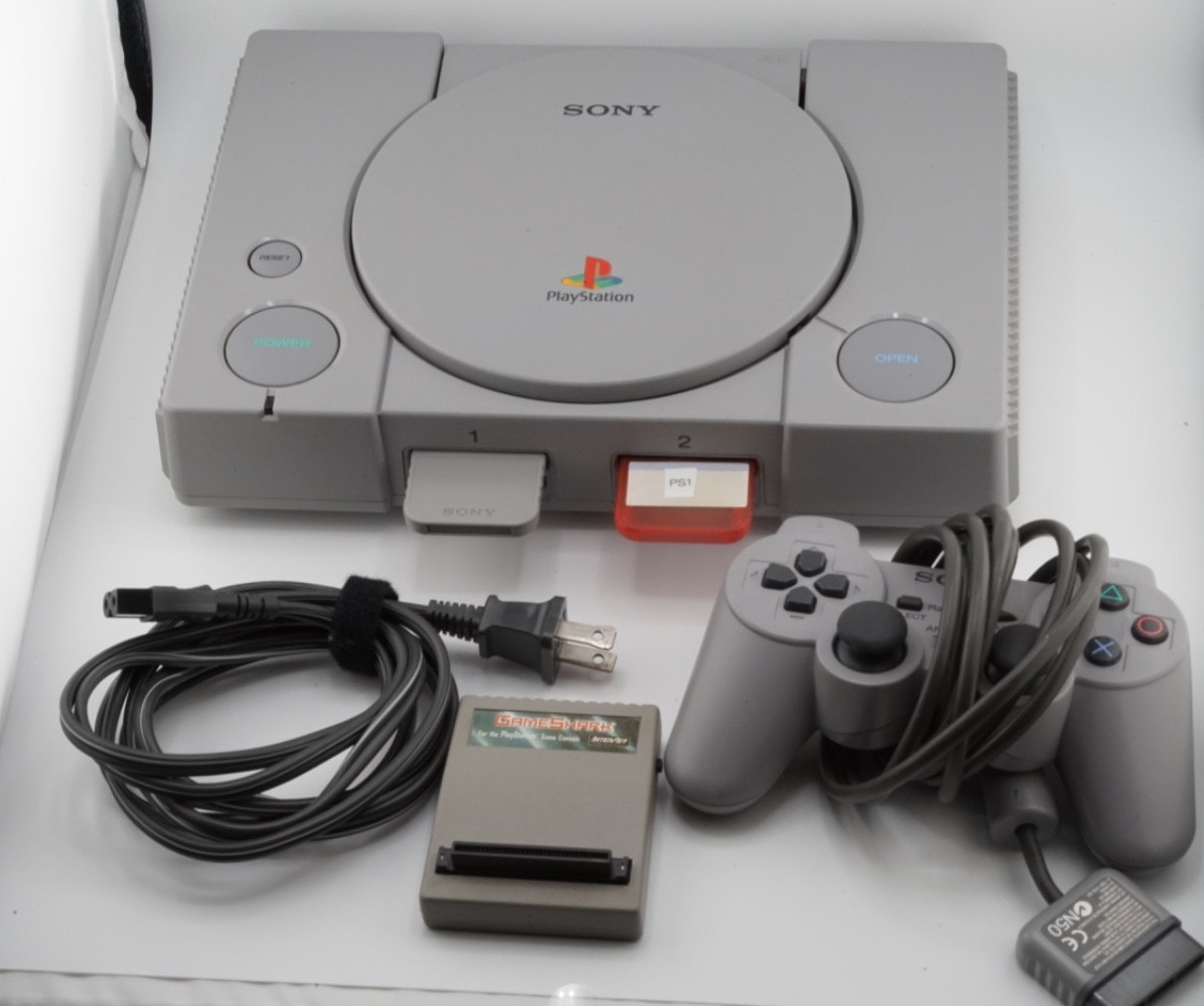 Sony PlayStation One Console Bundle SCPH-5501 RGB Cable Tested Working