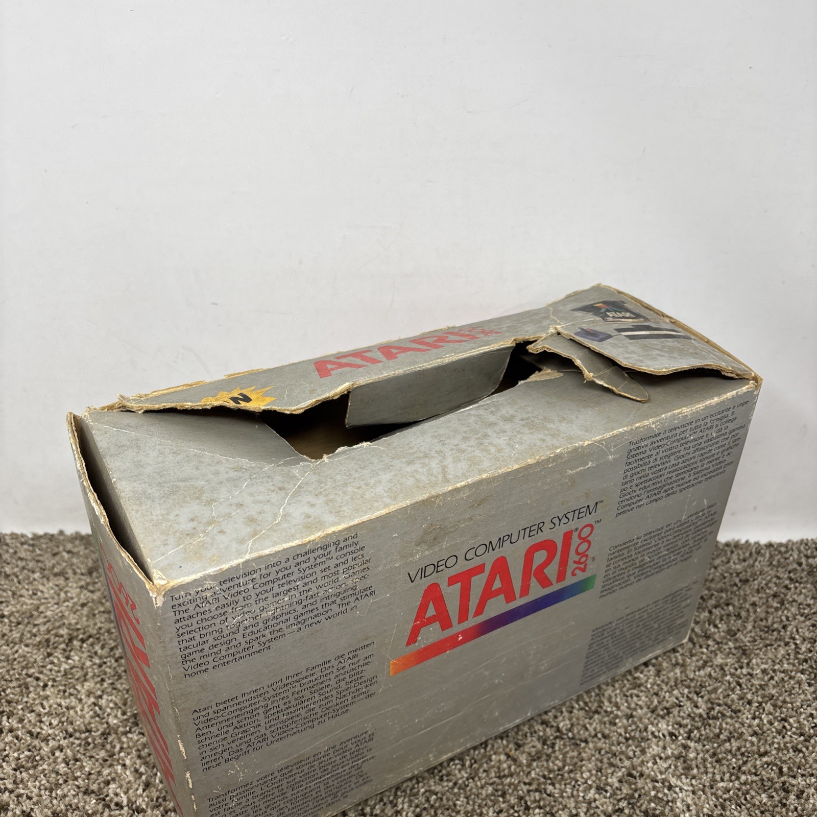 Atari 2600 JR Console In Box Tested With Matching Serial Number Tested READ