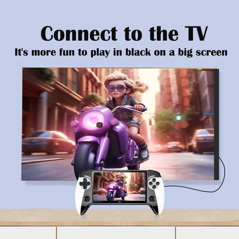 X9 Retro Handheld Game Console-Handheld Game Console with HD IPS