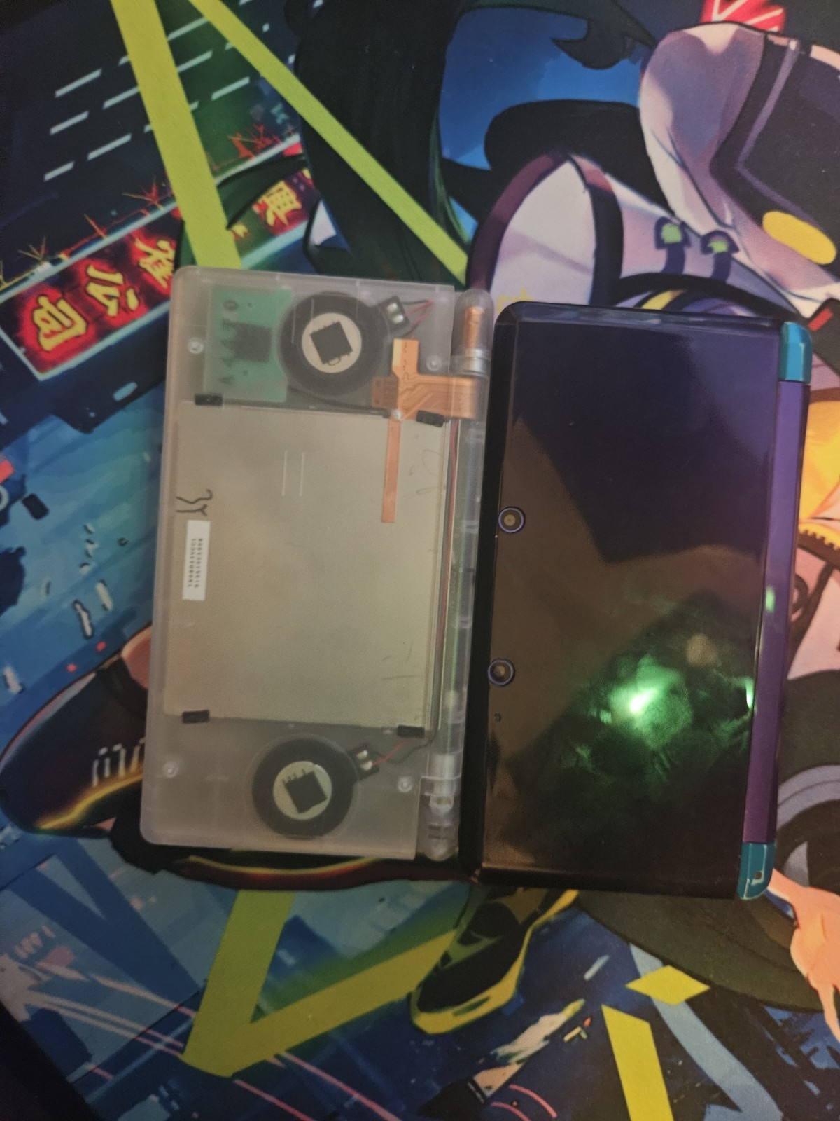 3DS with Usb-C & Glow in dark ds lite Read*