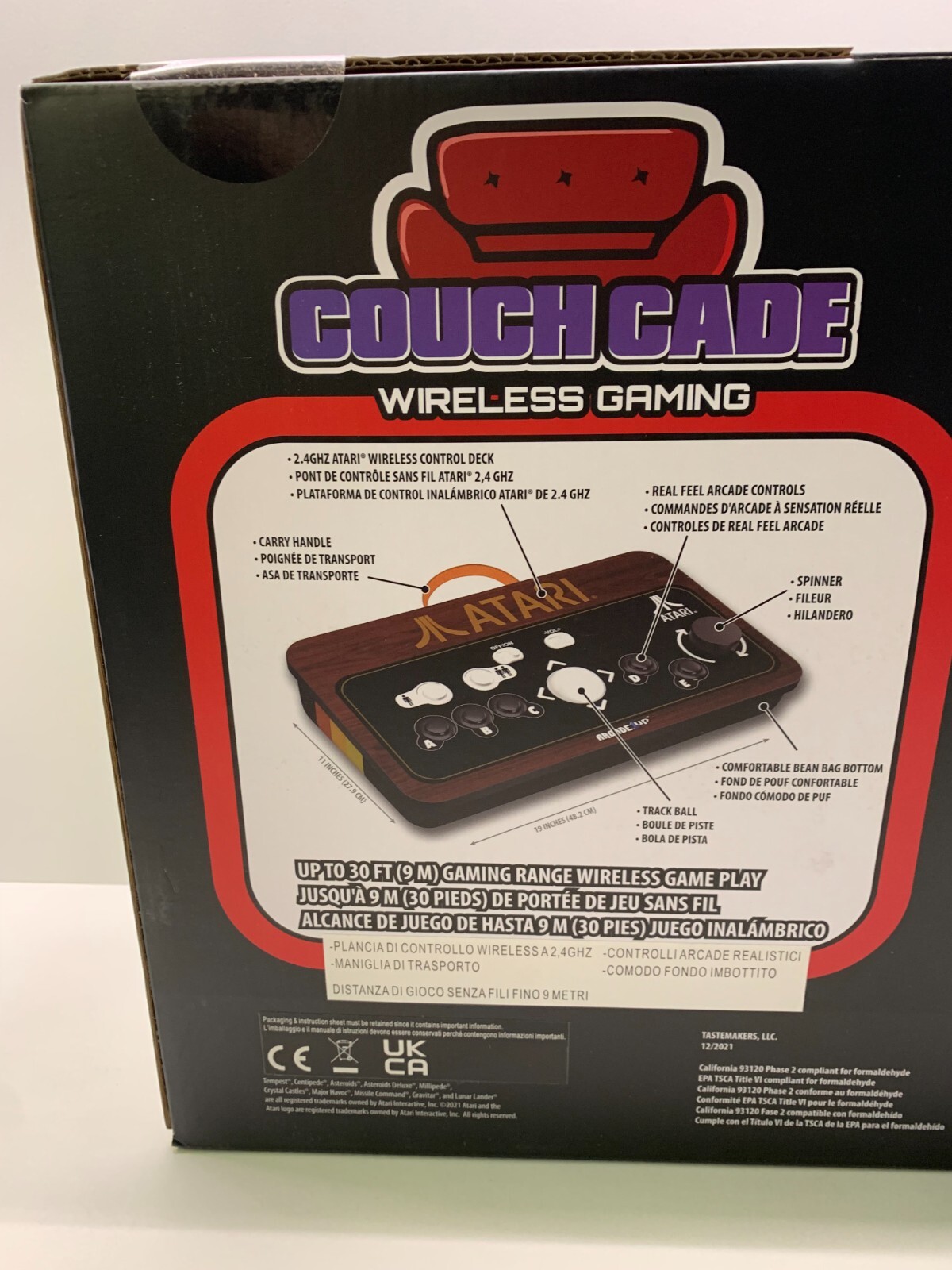 1UP ATARI COUCHCADE WIRELESS GAMING ARCADE CONSOLE – NEW SEALED NEW SEALED