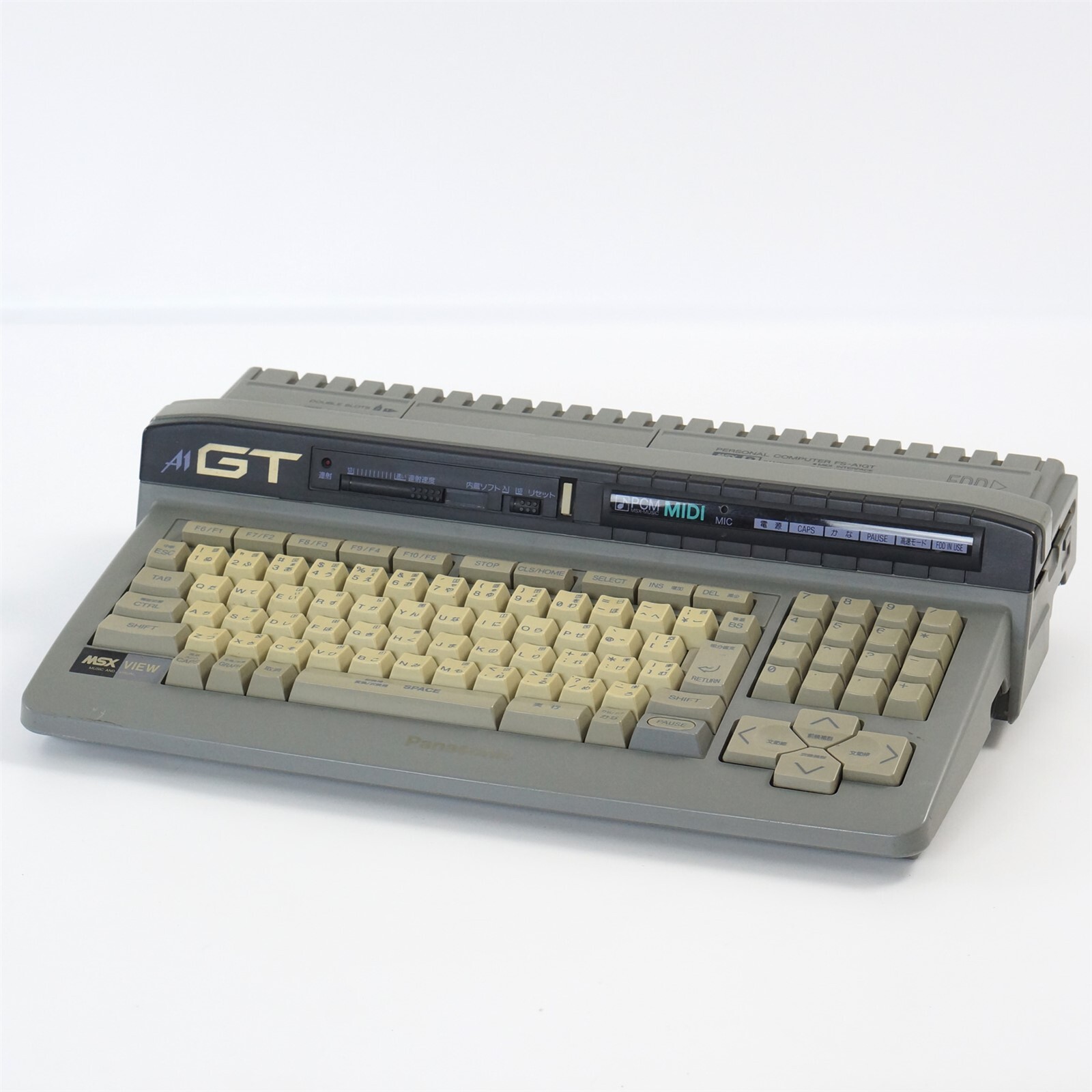 MSX Personal Computer TurboR FS-A1GT -No AV Cable- Panasonic Tested JAPAN 07388