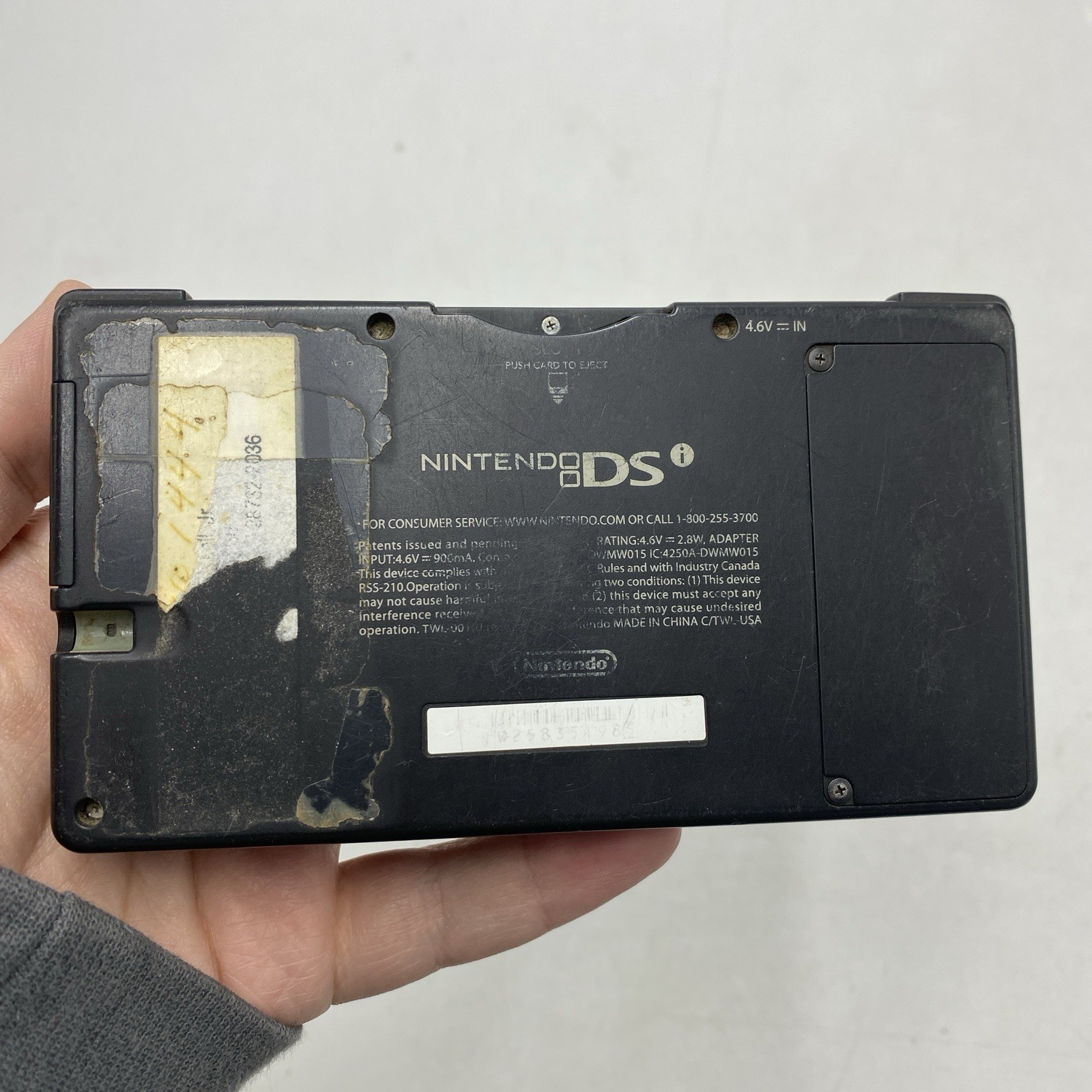 Nintendo DSi Black Console System FOR PARTS ROUGH SHAPE See Photos