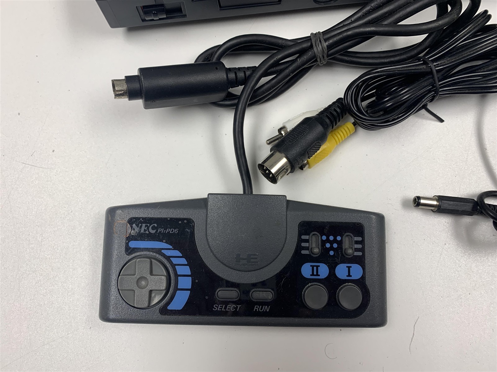 NEC Turbo Duo Console Bundle Controller Cables Bad CD Laser HuCard Works
