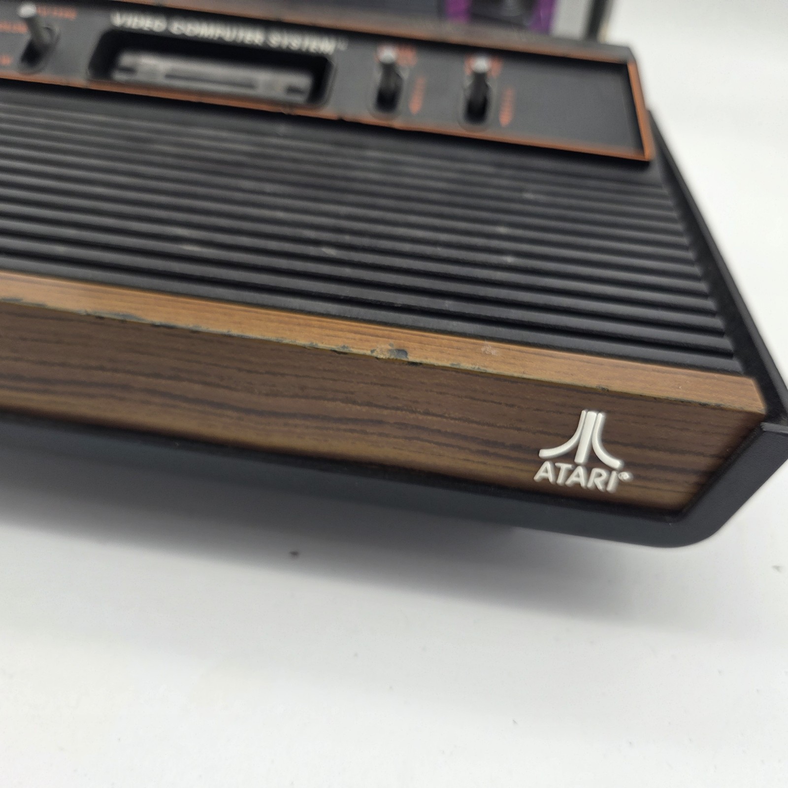Atari CX2600A w Vader Box Manuals Registration 2x Joystick Controllers Bundle