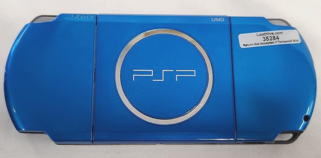 Sony PSP VIBRANT BLUE Portable Handheld Video Game Console System PSP-3000