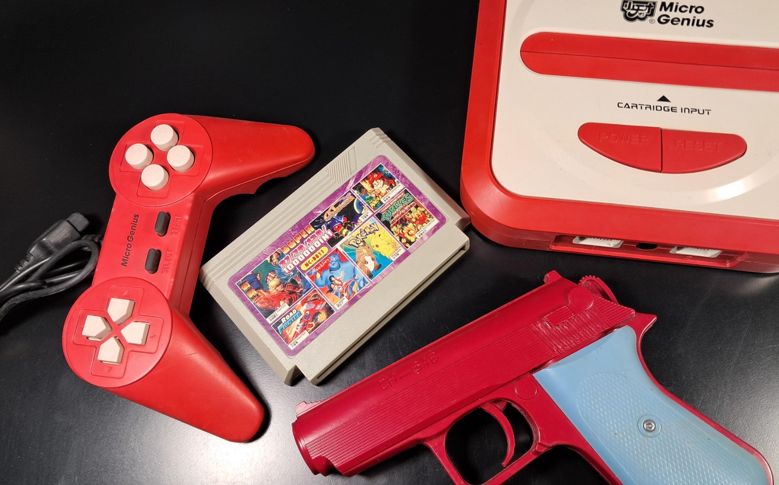 Micro Genius S1-B Vintage Console Set Red