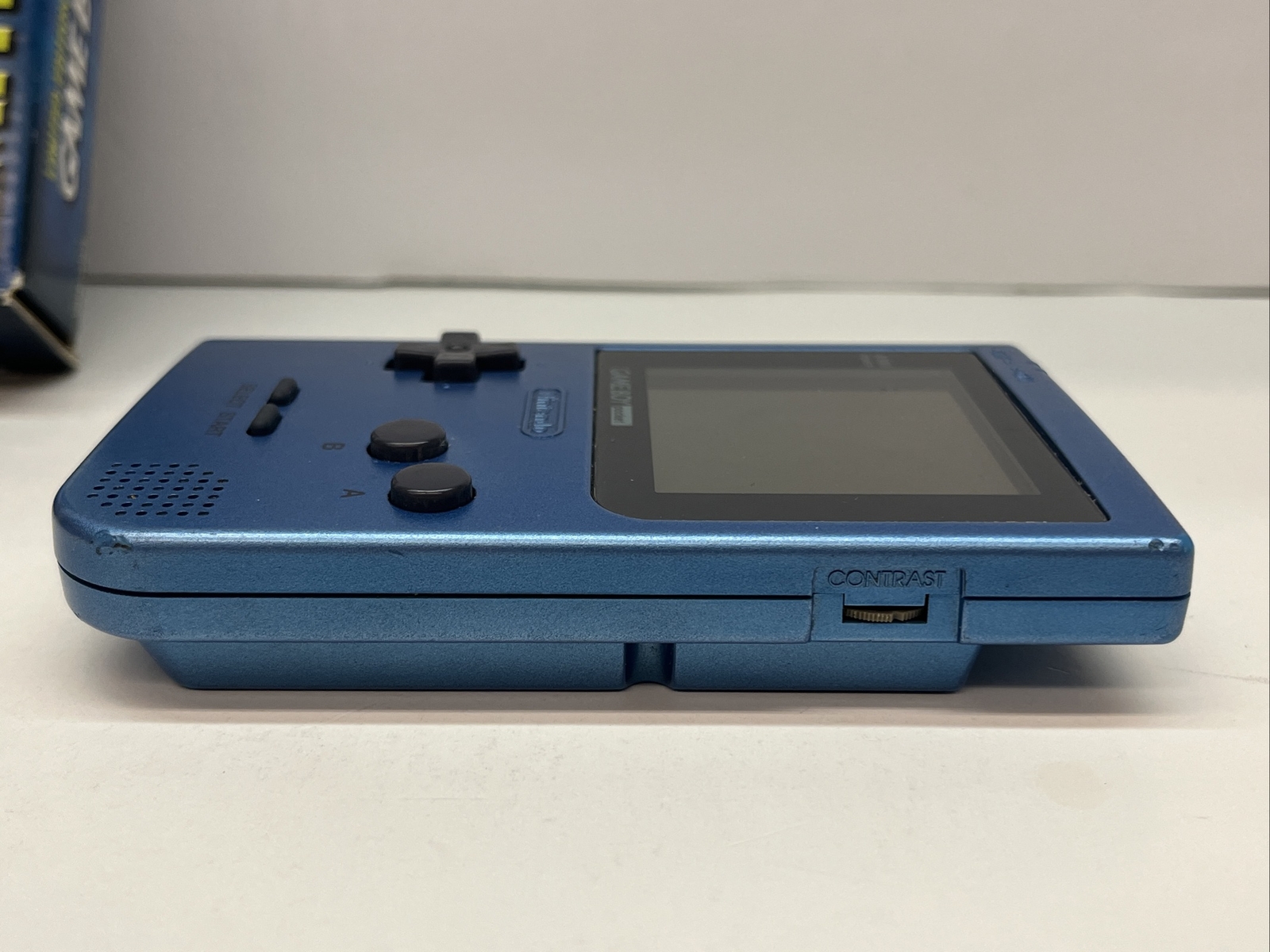 Game Boy Pocket Ice Blue Limited Edition W/ Box Manual Complete CIB (FAST SHIP!)