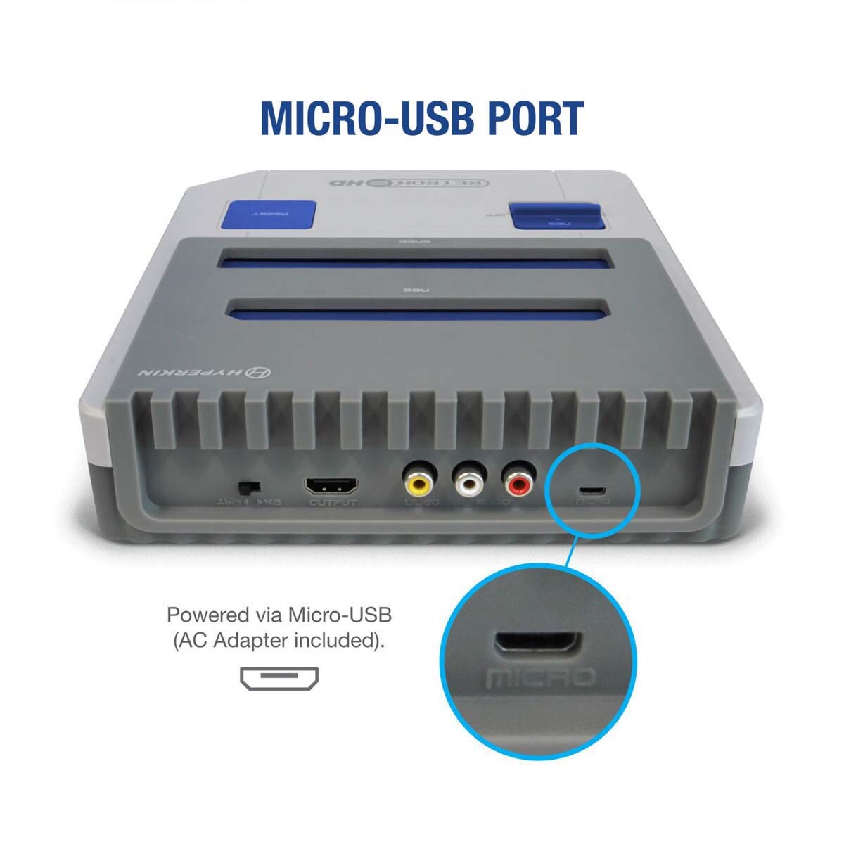 Hyperkin RetroN 2 HD Gaming Console for NES/SNES/Super Famicom Games – Gray