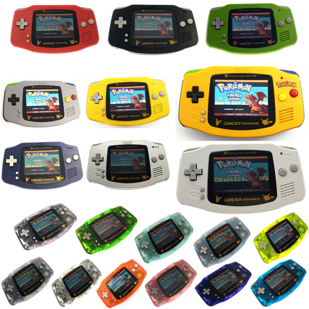 Clear Yellow AGS-101 Backlight Backlit Screen Game Boy Advance GBA game Console