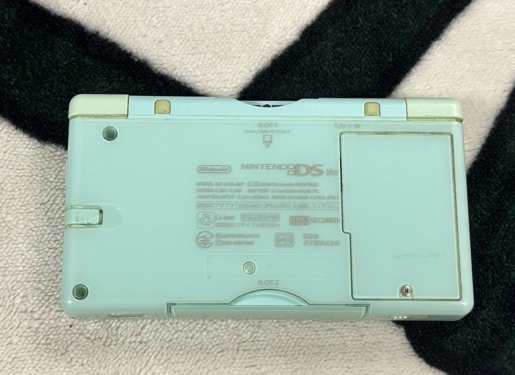 Nintendo DS Lite Mint Green Handheld System. Tested and working