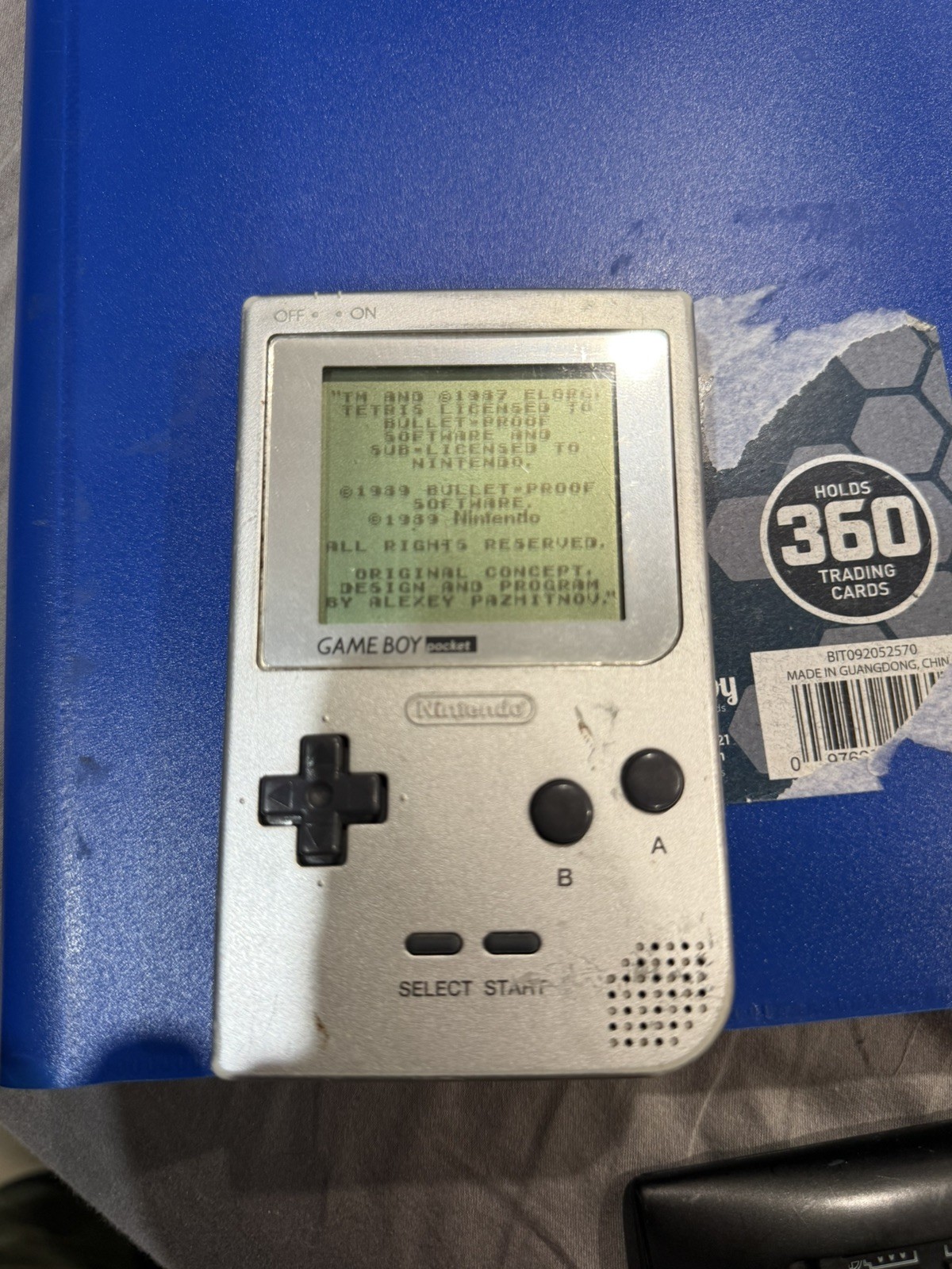 nintendo gameboy pocket silver