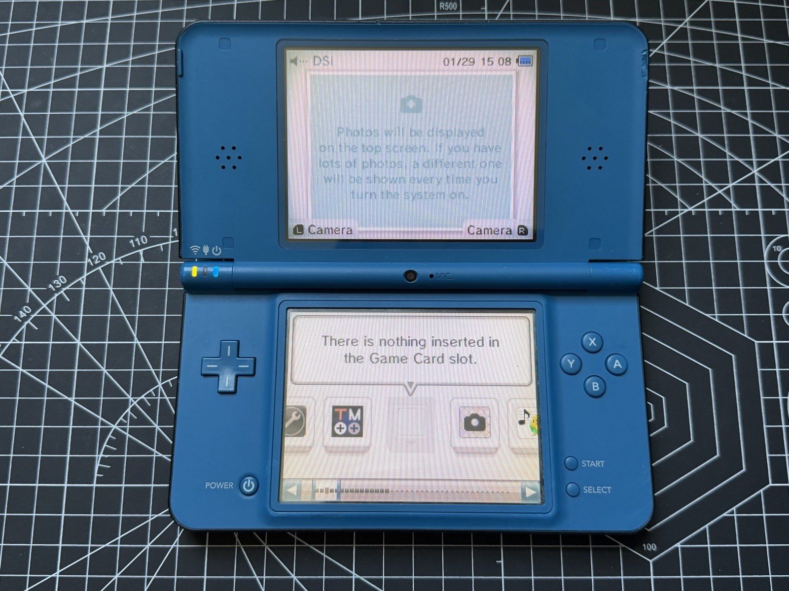 Nintendo DSi XL Blue W/ 2GB SD Card – Run Eng Games 100% Tested *READ DESC