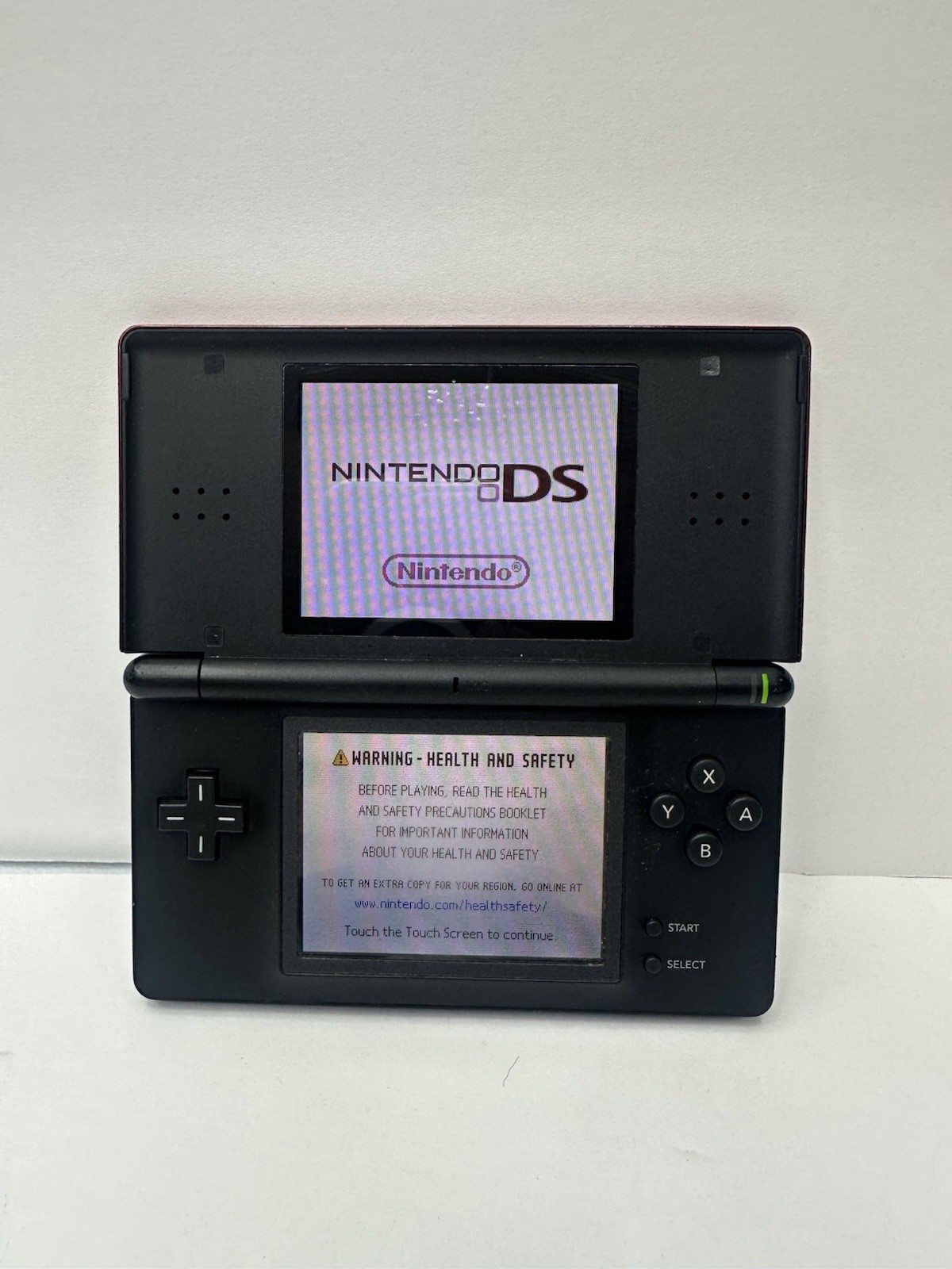 Nintendo DS Lite Console Crimson Red With 4 Games Tested
