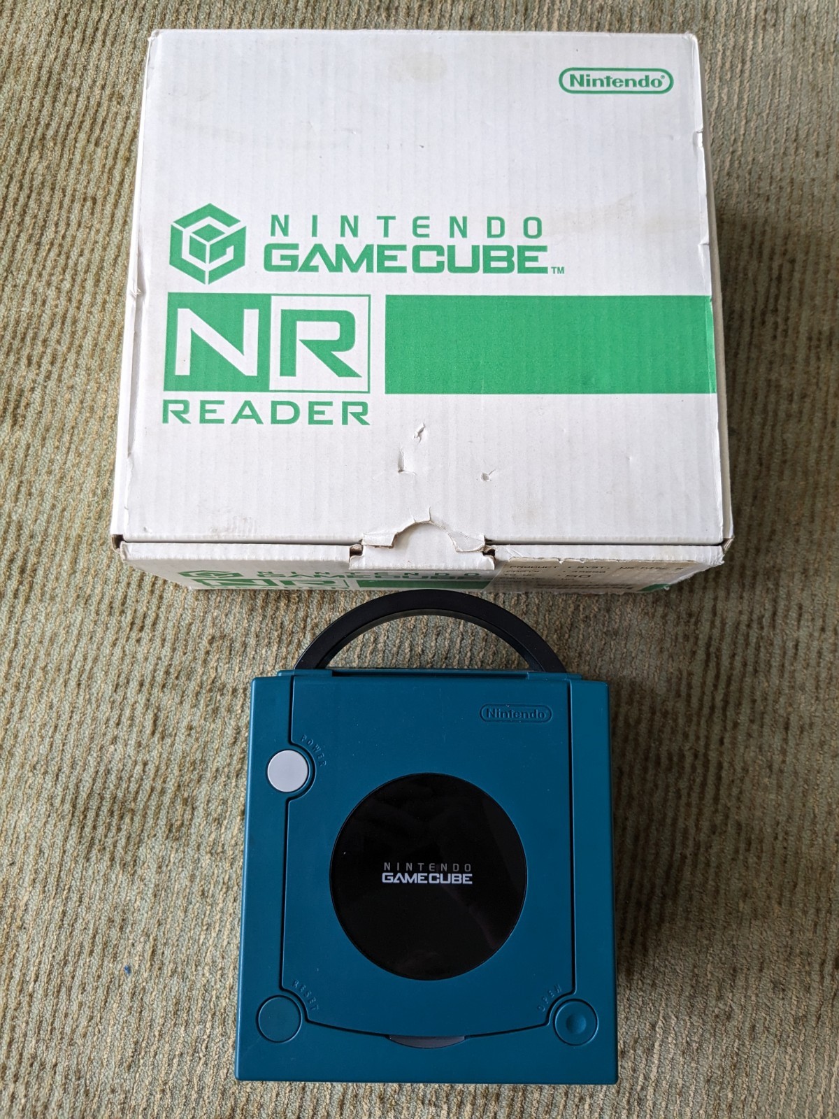 Nintendo Gamecube NR Reader Console With Original Box NTSC Region Switch Tested