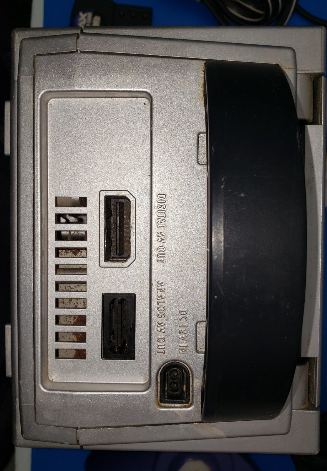 Nintendo Gamecube Platinum With Memory Card, Controller, & Cables Works/tested