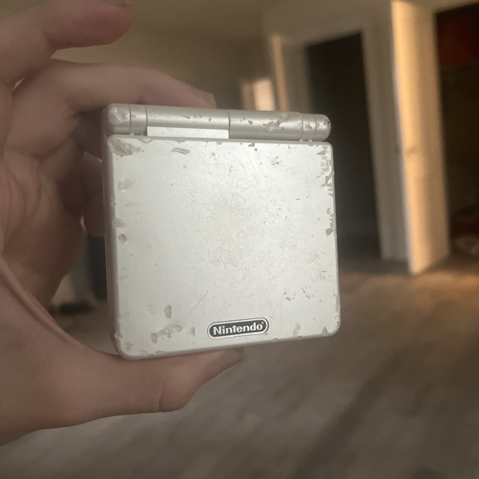 Nintendo Game Boy Advance AGB-001 Silver Tested And Working no charger 🔌