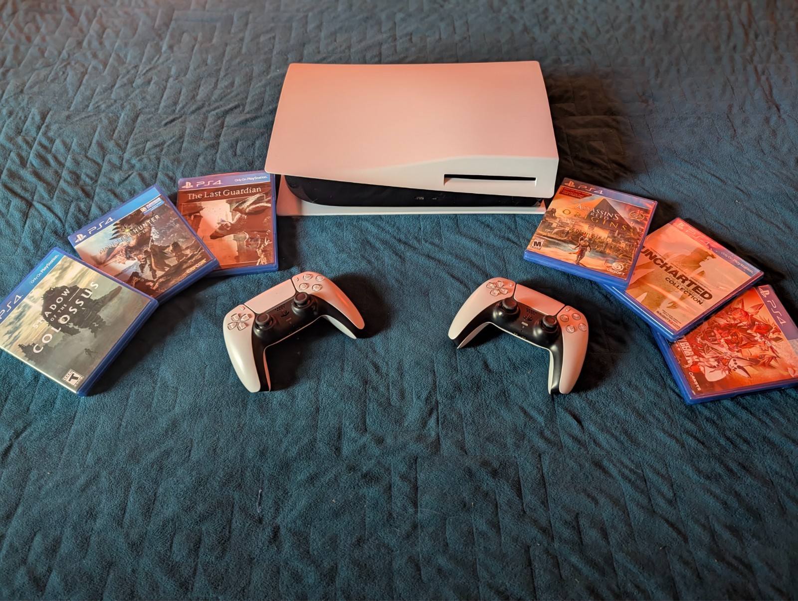 Sony PS5 1TB Bundle | 2 Controllers | 6 PS4 Games
