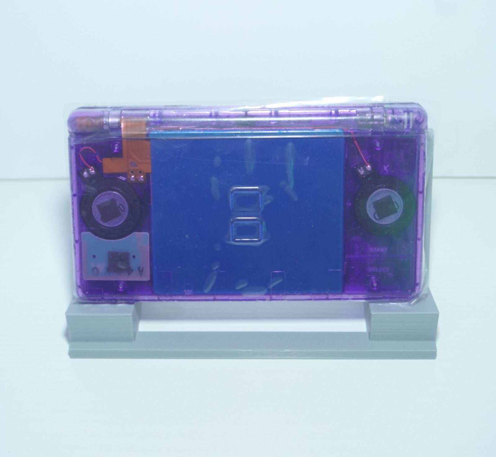 Nintendo DS Lite Transparent Clear Purple Handheld System with Charger