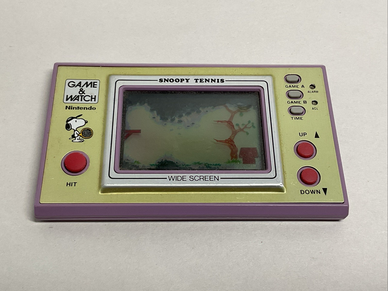 1982 Nintendo Game & Watch Snoopy Tennis Handheld UNTESTED PARTS ONLY