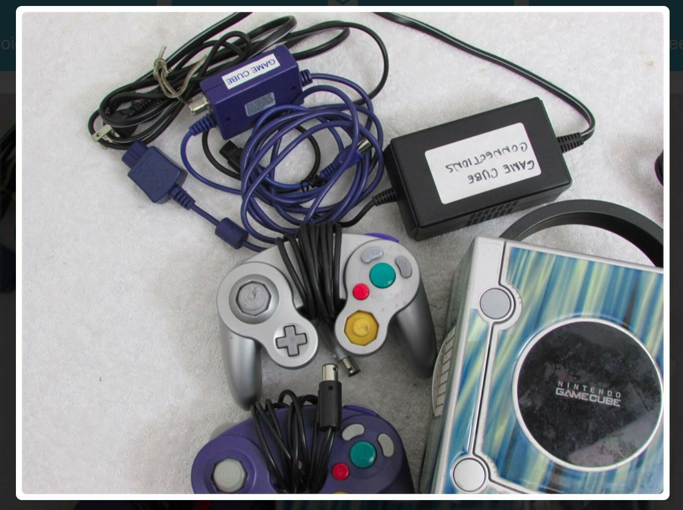 Nintendo Gamecube Silver Console DOL-101 W/ Controllers In Excellent Condition