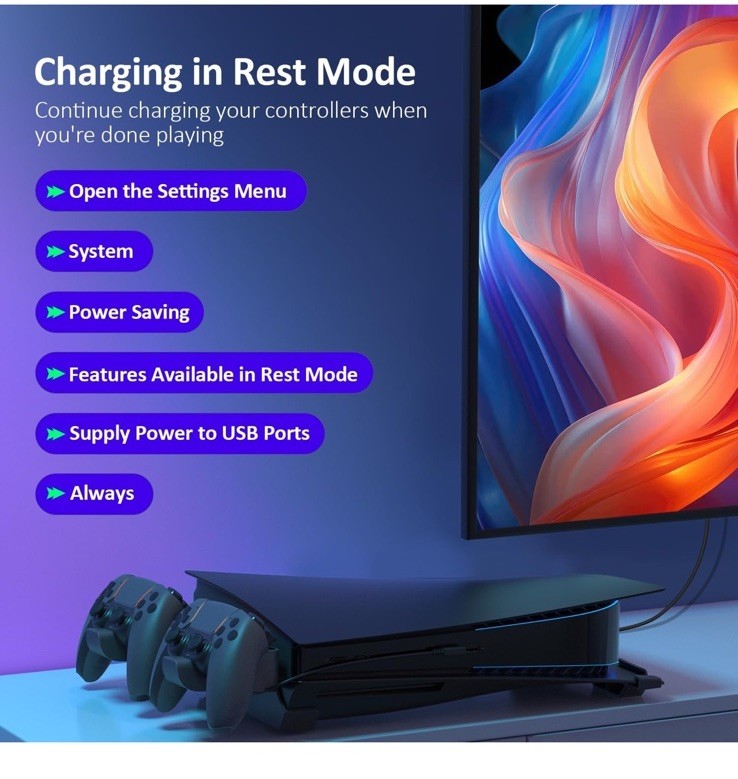 🔥PS5 NEXIGO HORIZONTAL STAND KITS WITH COOLING FAN AND CHARGING DOCK PS5