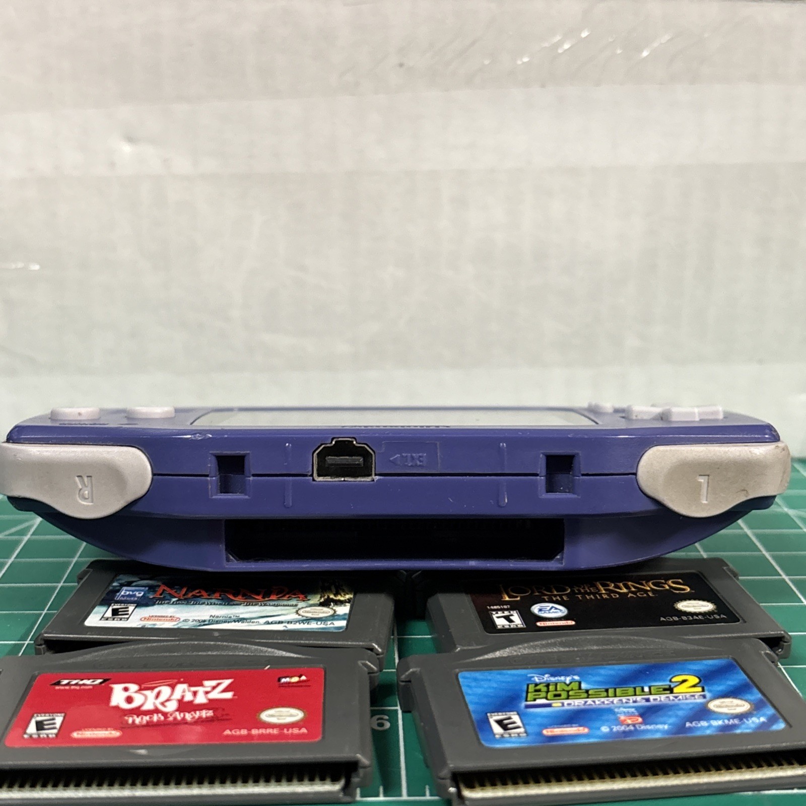 Nintendo Game Boy Advance (Indigo Purple) (4) games included Tested & Working