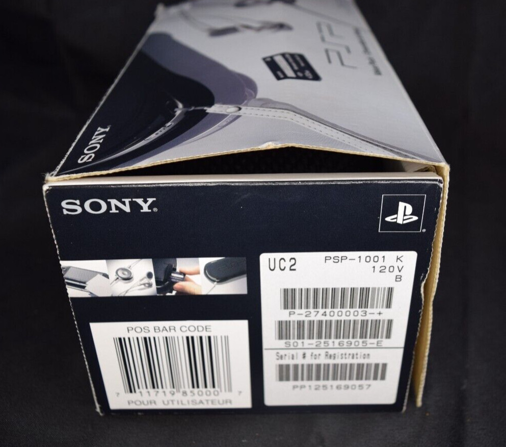 Sony PlayStation Portable Value Pack – Black (PSP-1001K) With Games/Movies NO SD