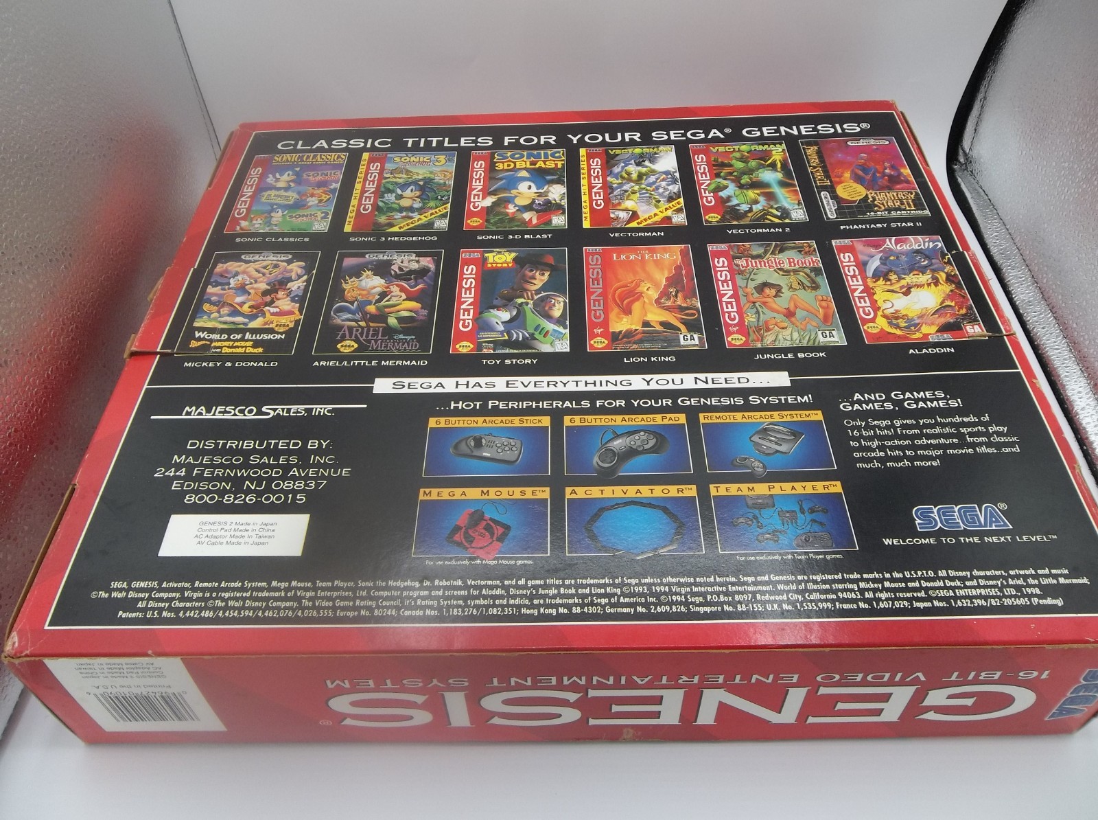 Sega Genesis 2 Core System Console Majesco MK-1451 RARE VA4 MOBO- Excellent Cond