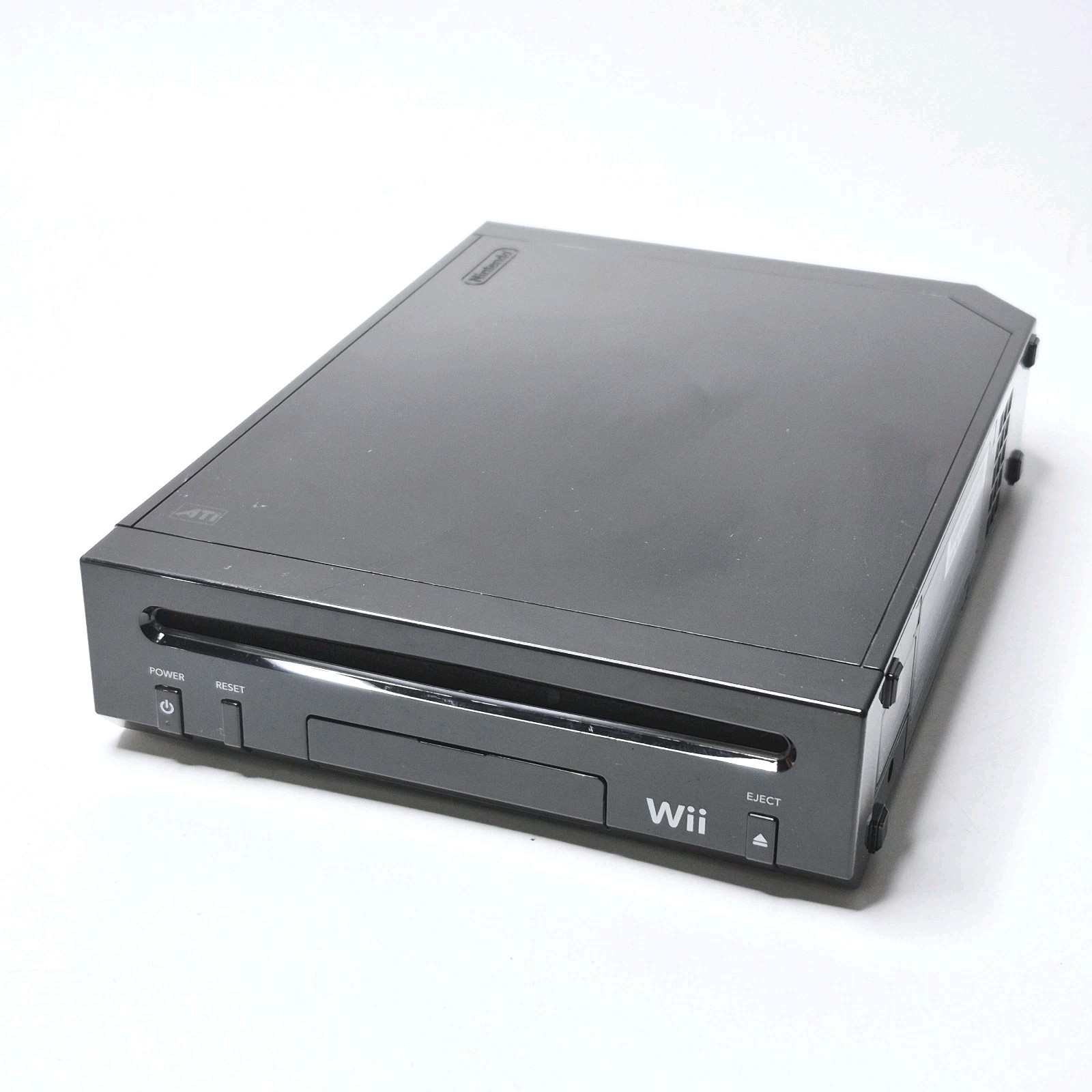 Nintendo Wii Replacement Console Only BLACK RVL-101 Tested Works * NO CORDS *