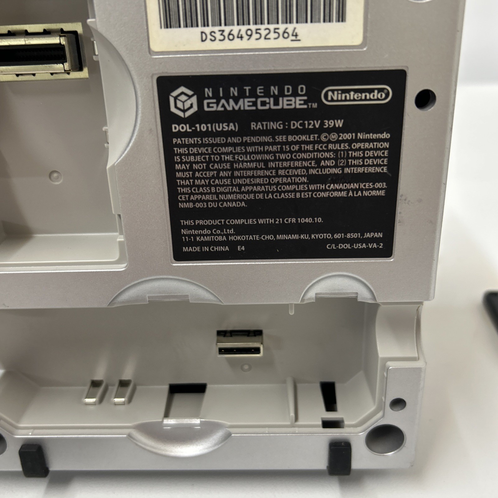Nintendo GameCube Platinum Console Bundle DOL-101 – 2 Controllers Tested & Card
