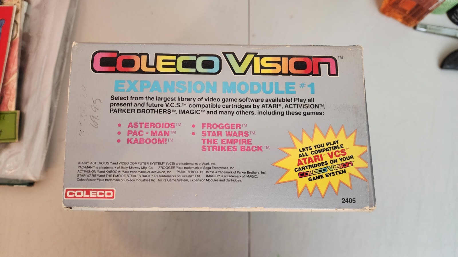ColecoVision Console 1982 Complete in Box with the Coleco Vision Expansion Pack!