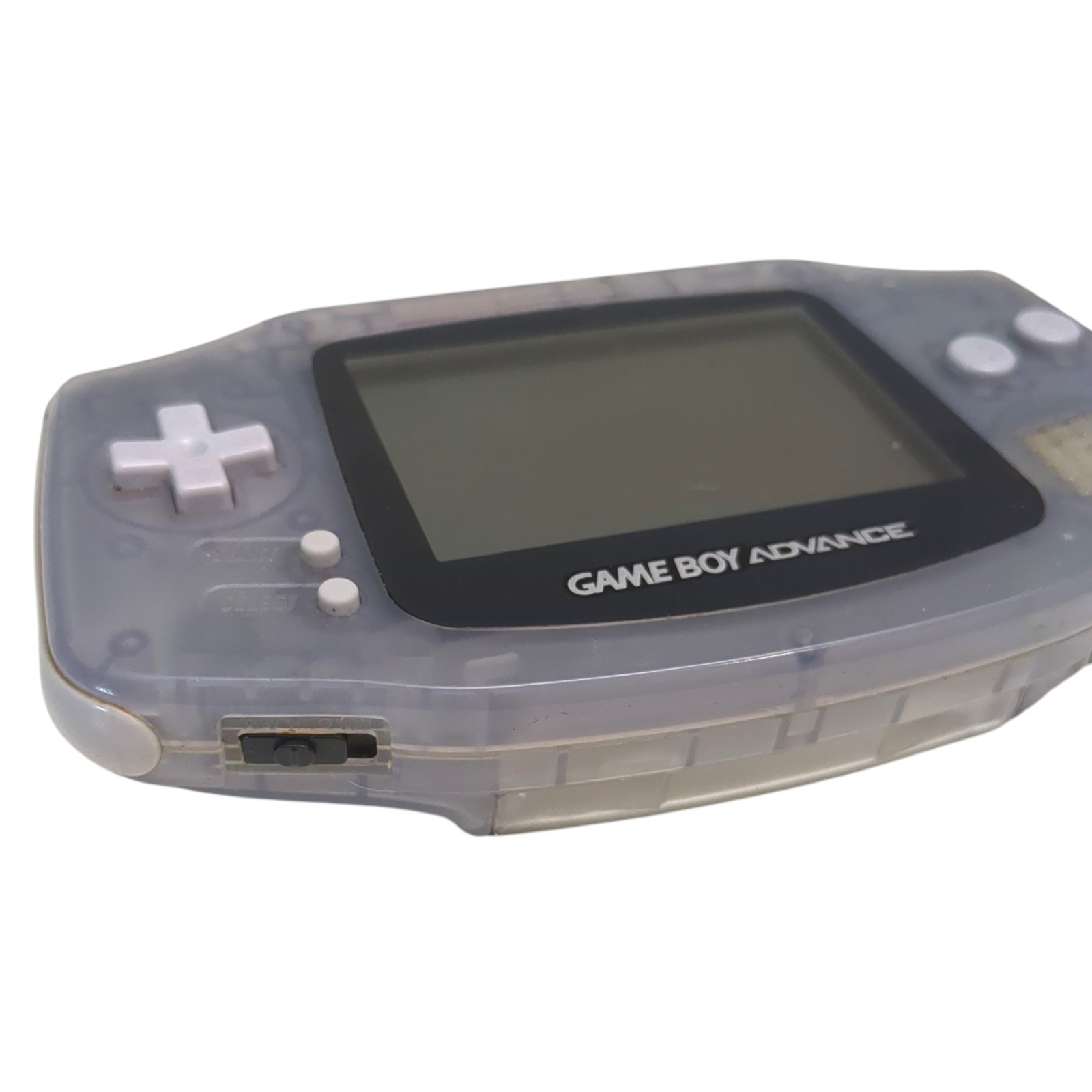 Nintendo Game Boy Advance Console Clear Glacier Tested & Working w/ sound AGB001