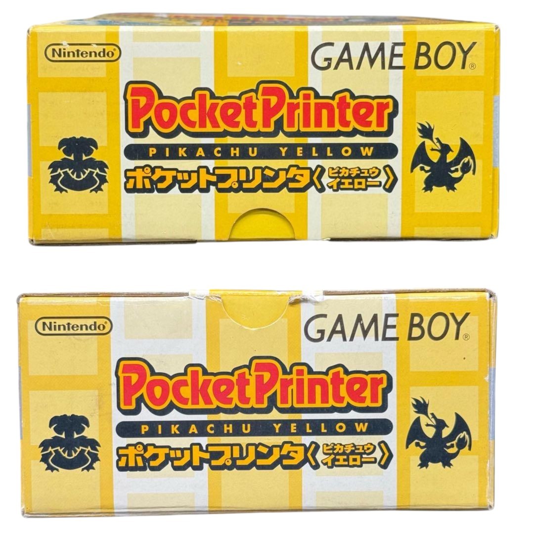 Nintendo Game Boy Pocket Printer Pikachu Yellow Pokemon w/Box Manual Mint