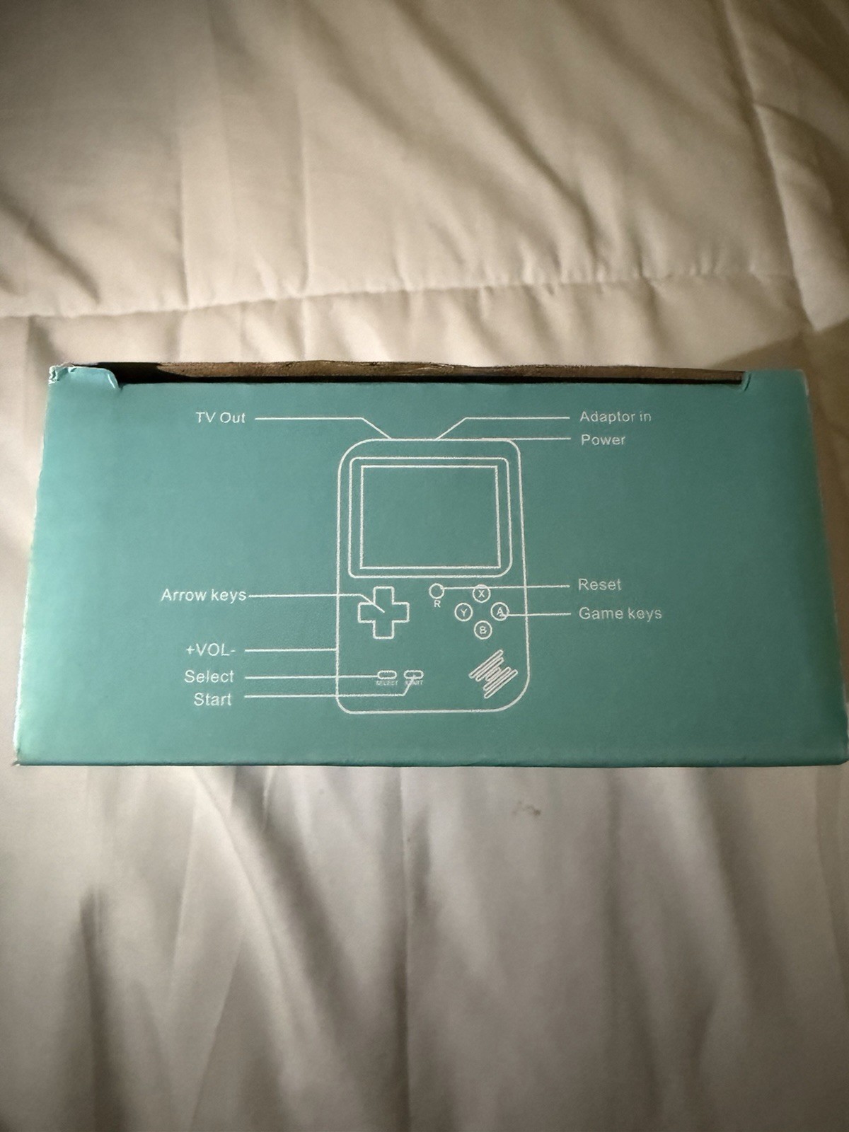 Game Box Plus Handheld Console Retro Gaming System 400 Preloaded Games In Blue