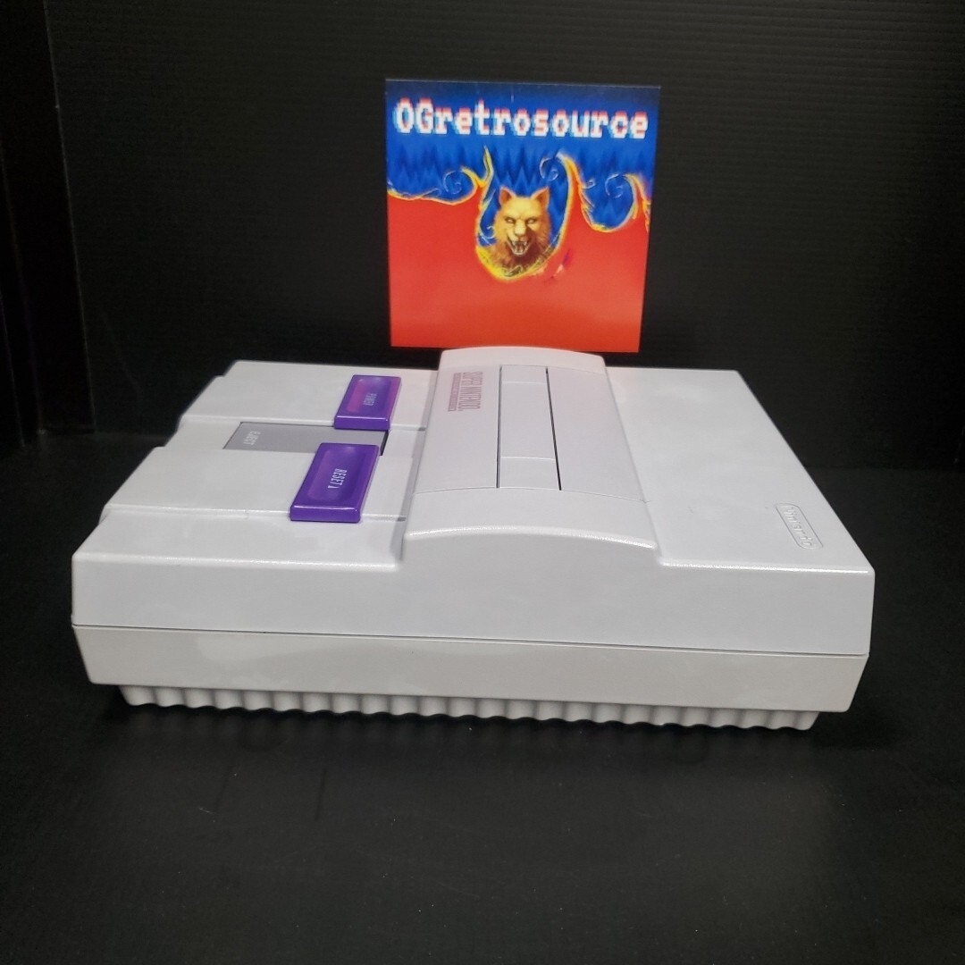 Original Super Nintendo SNES Console SNS-001 System W/2 CTR – CPTL Restored!!