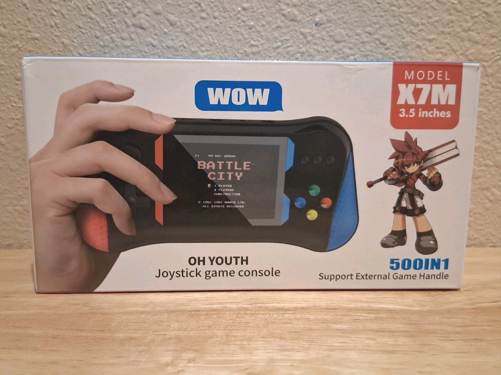 X7M Handheld Joystick Game Console, 500 In 1, Travel Video Game, Minigame, Gamer