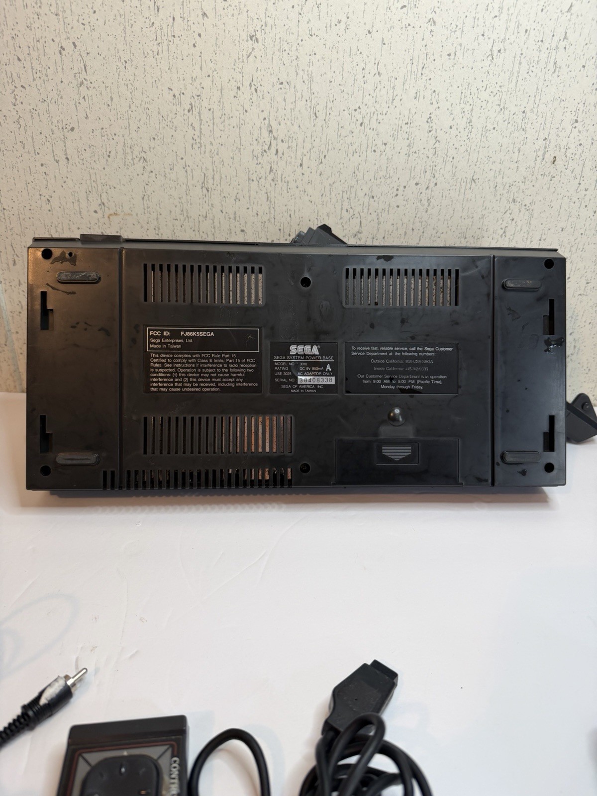 Sega Master System Model 3010 -Black Console – Cleaned & Tested 1 Controller