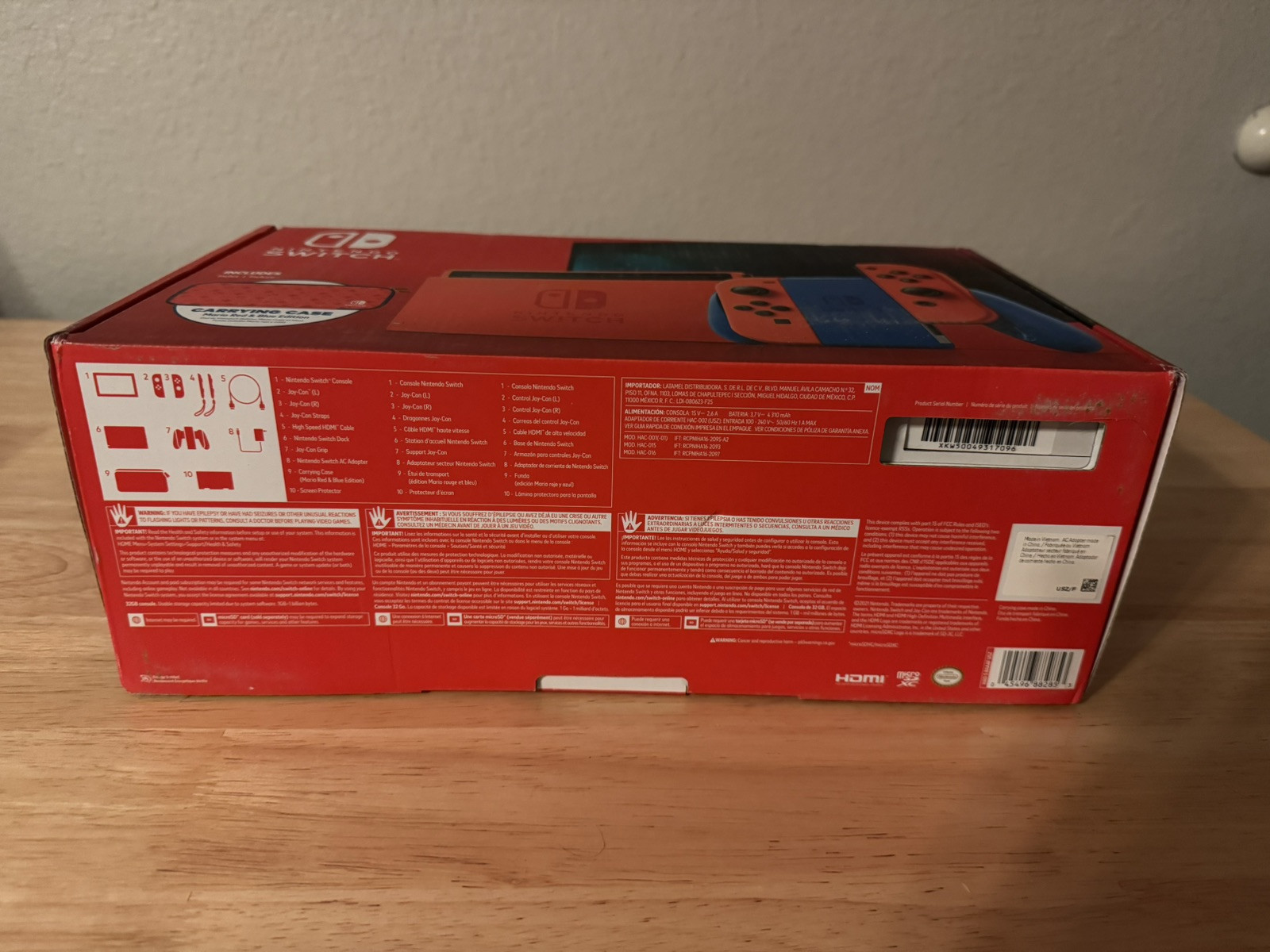 Nintendo Switch Mario Red & Blue Edition
