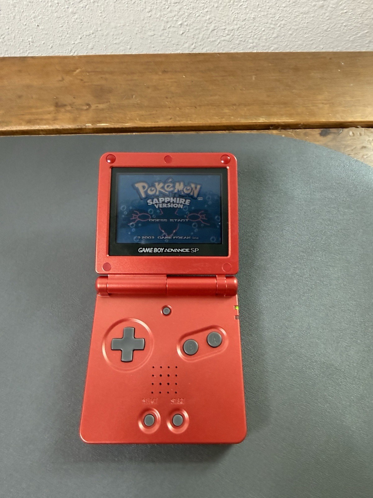 Nintendo Game Boy Advance SP Handheld System – Flame Red AGS-001