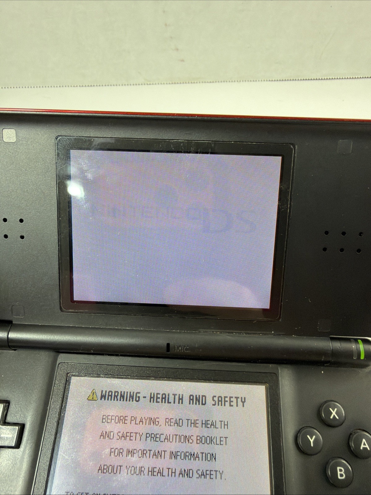 Nintendo DS Lite Red Handheld System Console For Parts Or Repair Read