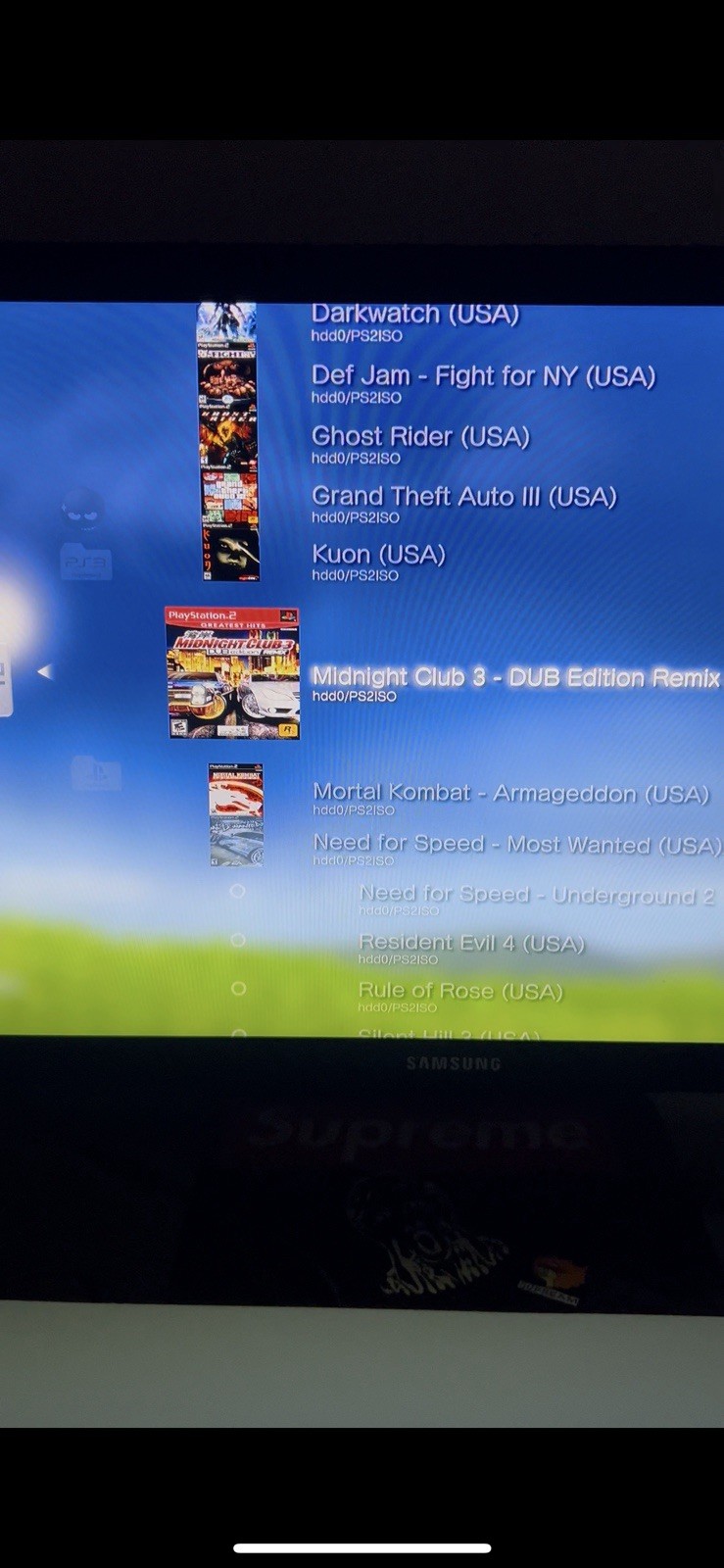 White PS3 Slim 1 TB CFW