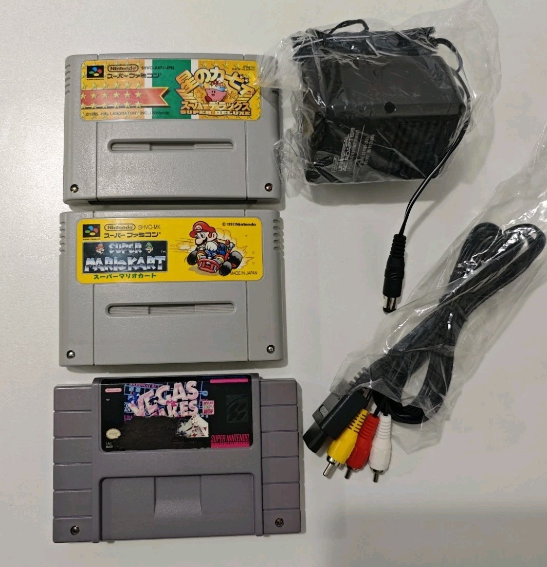 Super Nintendo SNES, Deep Cleaned, Recapped, Tested, 3 Games Included