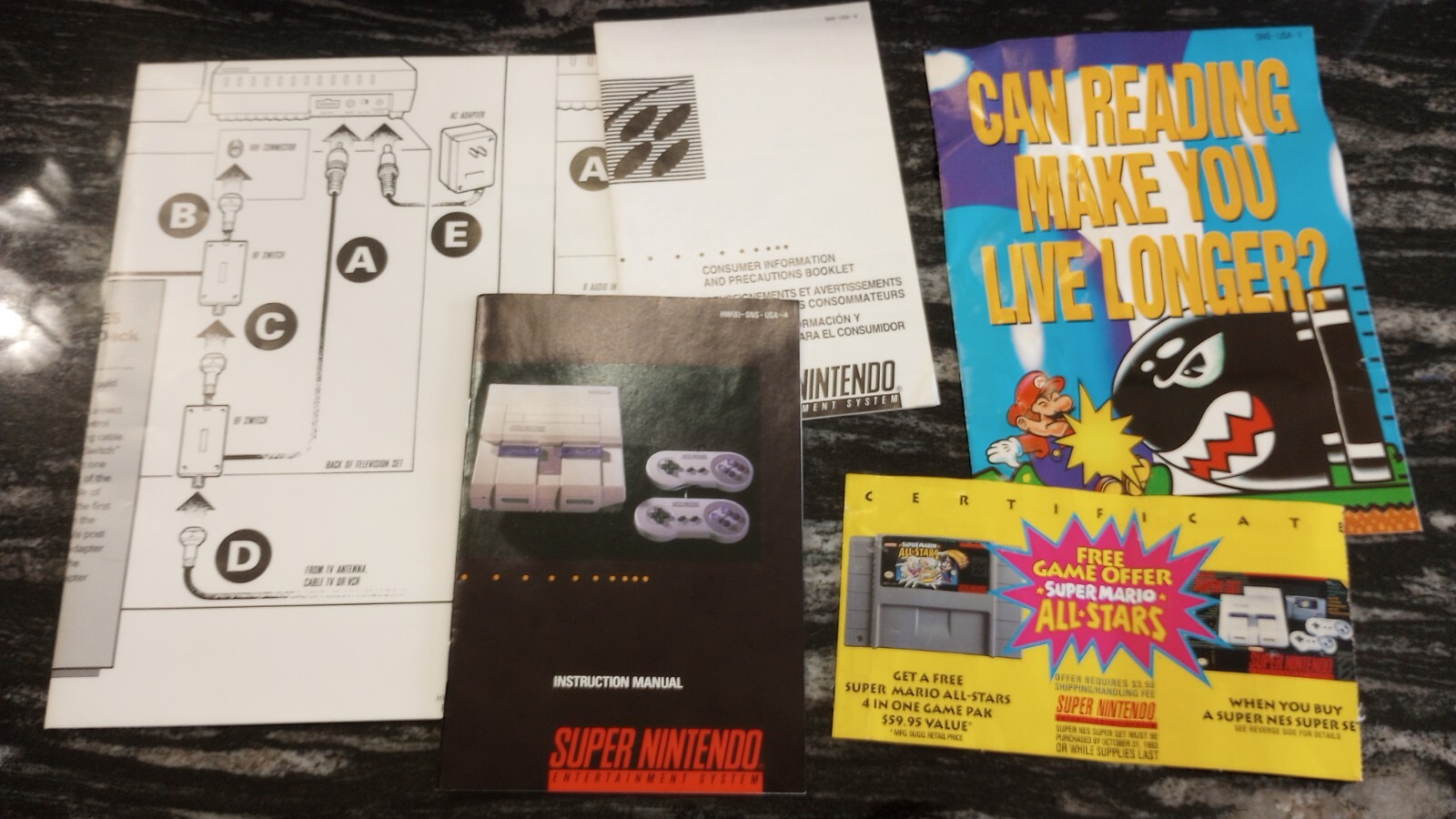Nintendo Super SNES Console Super Set In Box Best Buy Tested And Working