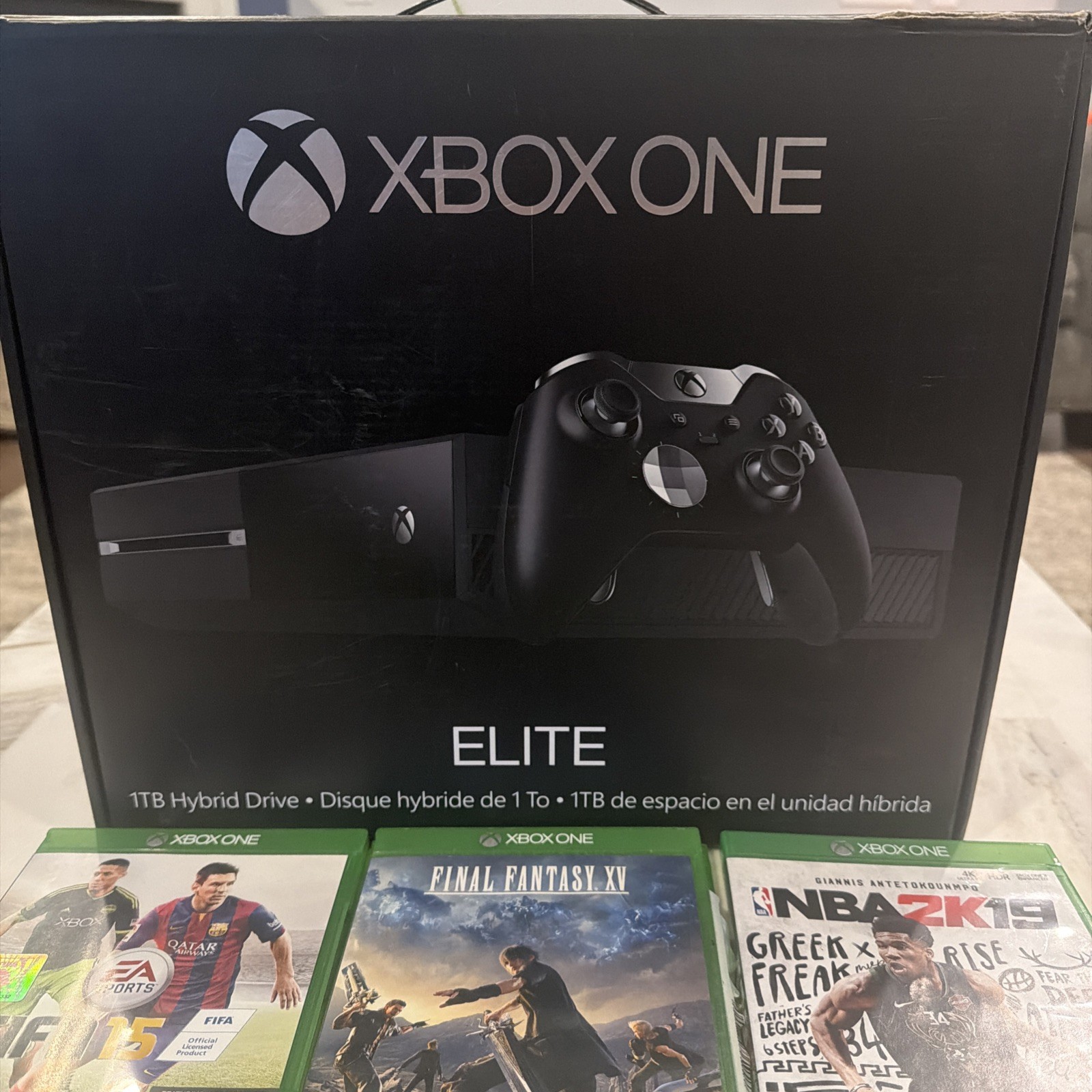 Xbox One Elite 1TB Console Bundle Elite Controller 4 Games Console Complete CIB