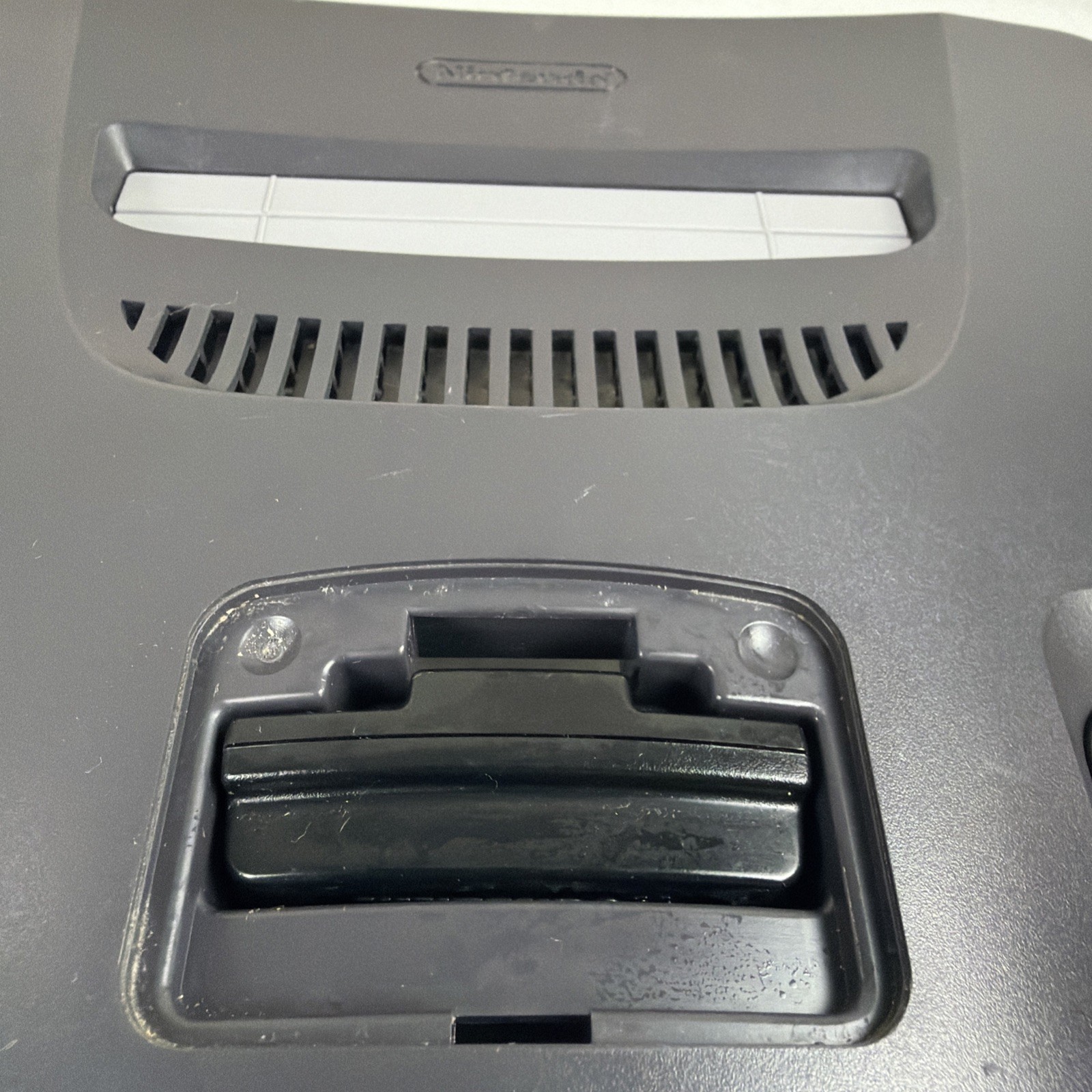 Nintendo 64 Console ONLY – NUS-001 (USA) – Charcoal Tested Working W/ Jumper Pak